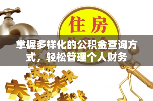 大洼掌握多样化的公积金查询方式，轻松管理个人财务