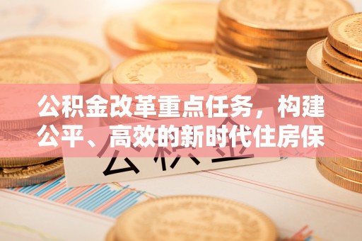大洼公积金改革重点任务，构建公平、高效的新时代住房保障体系